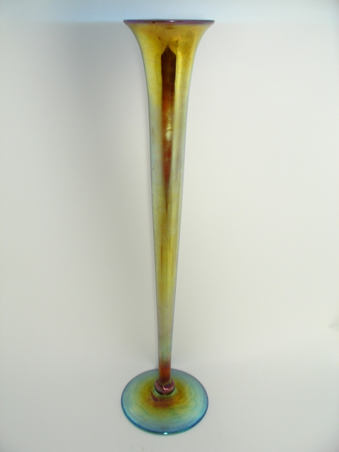 3044 - Gold Aurene Iridescent Vase