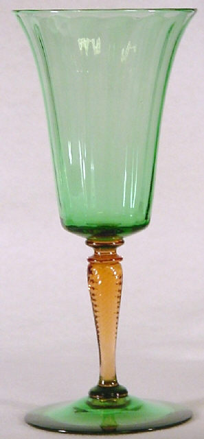 3551 - Pomona Green Transparent Goblet