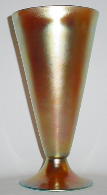 6034 - Gold Aurene Iridescent Vase