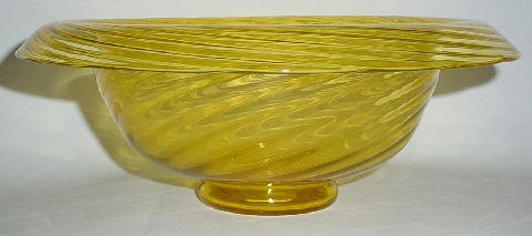 6106 - Bristol Yellow Transparent Bowl