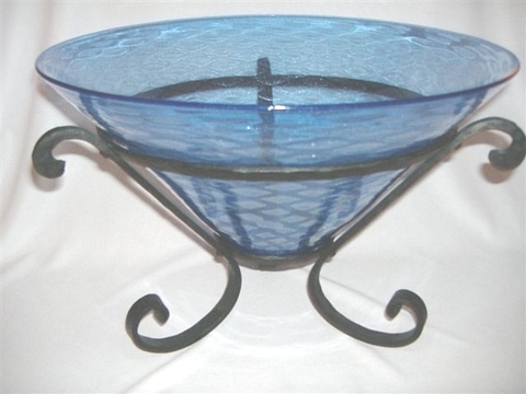 6169 - French Blue Silverina Bowl