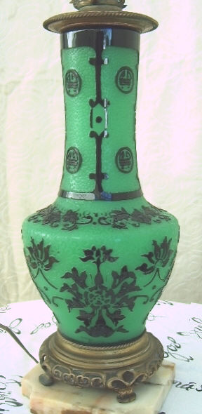 6222 - Acid Etched Vase/Lamp