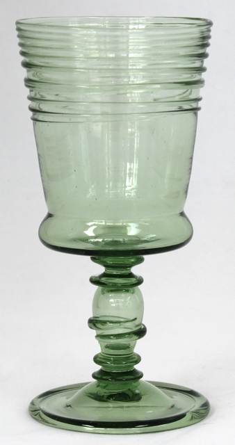 6333 - Spanish Green Transparent Goblet