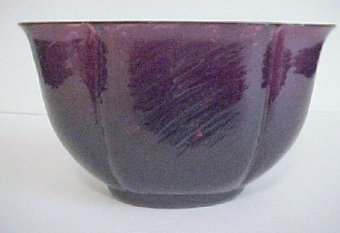 6415 - Dark Amethyst Transparent Bowl
