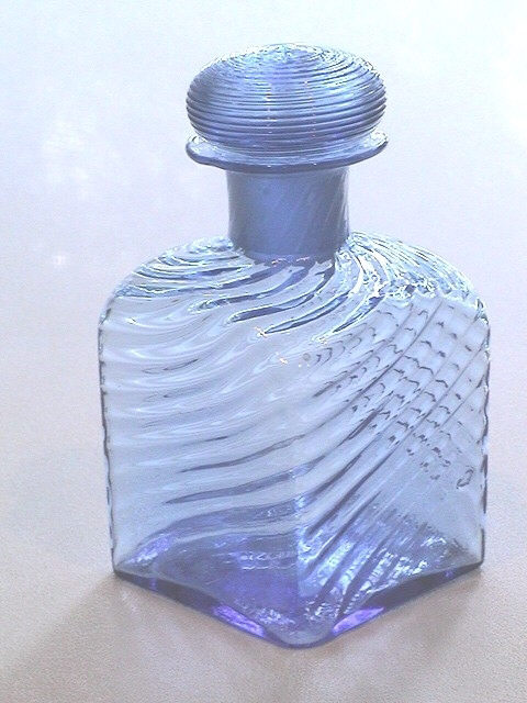 3463 - French Blue Transparent Bottle