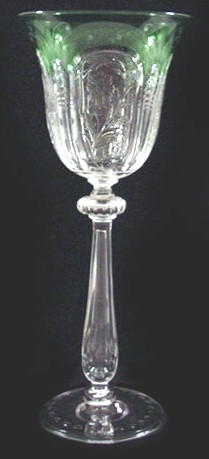 6596 - Colorless Engraved Goblet