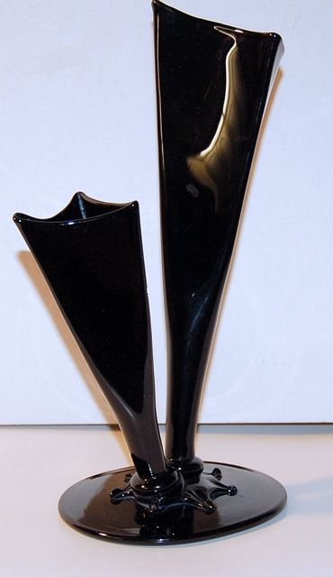 6874 - Mirror Black Translucent Vase
