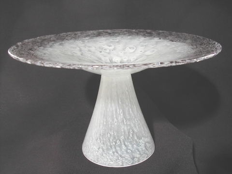 6885 - White Cluthra Cluthra Compote