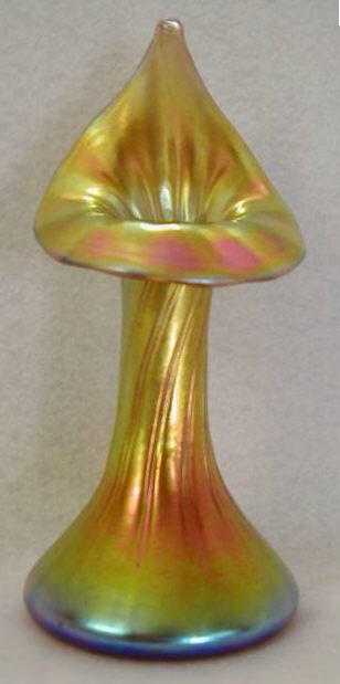 7560 - Gold Aurene Iridescent Vase